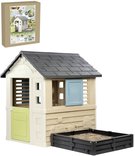 SMOBY Zahradn baby domeek Life 110x98x127cm + pskovit / zhon 2v1