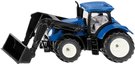 SIKU Traktor New Holland s elnm nakladaem modr model kov 1396