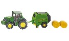 SIKU Traktor John Deere set s lisem na balky 1665