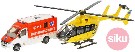 SIKU Zchrani set sanitka Mercedes sprinter + vrtulnk Eurocopter EC 145 kov