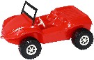 SMR Auto Buggy 24cm lehk plastov erven bugina