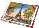 TREFL PUZZLE Foto romantick Pa Eiffelova v skldaka 48x34cm 500 dlk