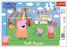 TREFL Puzzle deskov Peppa Pig Zbavn park 33x23cm skldaka v rmeku 15 dlk