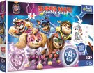 TREFL PUZZLE MAXI Oboustranné Tlapková patrola 60x10cm 24 dílků s omalovánkou 2v1