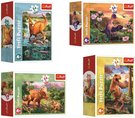 TREFL PUZZLE ڞasn dinosaui mini 20x13cm skldaka 54 dlk 4 druhy