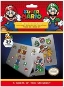 Samolepky technick Super Mario set 5 list 39ks