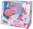 Panenka miminko nemocné 41cm set malý lékař na baterie Světlo Zvuk