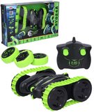 RC Akrobatick auto 2v1 psy/kola na vyslaku 2,4GHz 18cm na baterie Svtlo