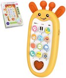 Telefon baby Maamaa žirafa dětský veselý tlačítkový mobil na baterie Světlo Zvuk