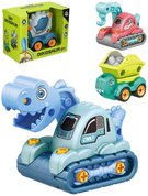 Auto roubovac stavebn stroj dinosaurus set s nstrojem 4 druhy plast