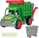WADER Auto funkn Gigant popeli 65cm zelen set s kontejnerem plast